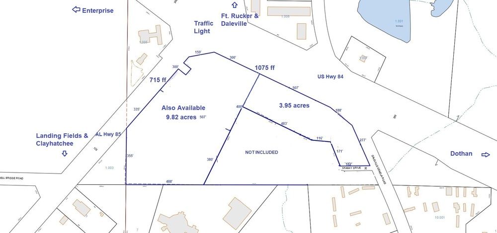 3.95 Acres Highway 84 near Fort Rucker Gateway, Daleville, AL 36322